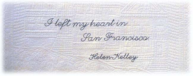 San Francisco Postcard Quilt San Francisco Postcard Quilt